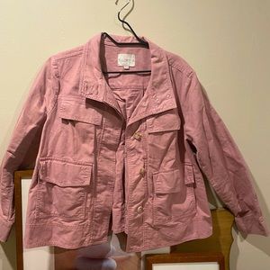 Blush pink LOFT utility jacket Size M